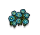Blumenbeet (blau)