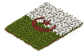 Blumenbeet-Flagge: Algerien