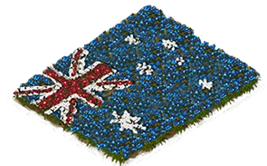 Blumenbeet-Flagge: Australien
