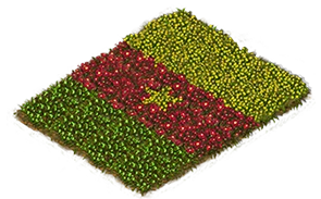 Blumenbeet-Flagge: Kamerun