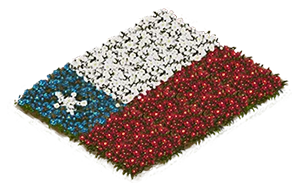 Flowerbed Flag: Chile