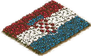 Flowerbed Flag: Croatia