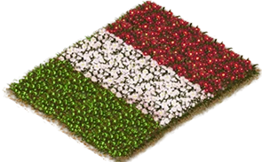 Flowerbed Flag: Italy