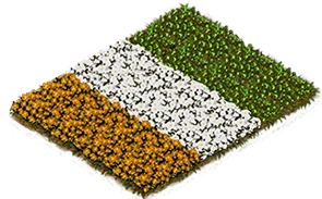 Flowerbed Flag: Ivory Coast
