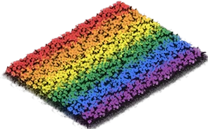Blumenbeet-Flagge: Regenbogen