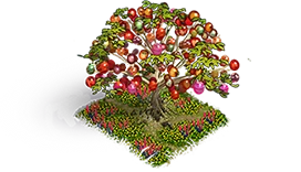 Farbe: Ostereierbaum in Rot